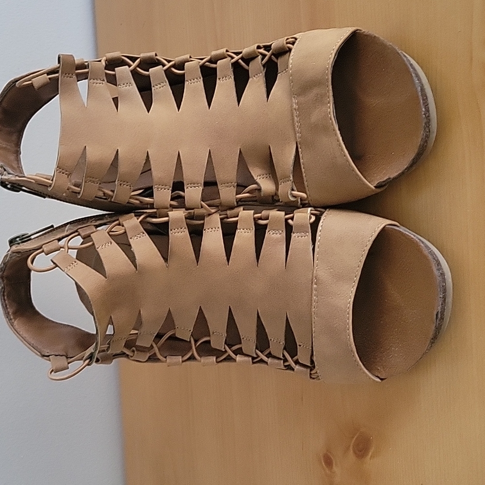 Size 11 BrownWedge heel sandal